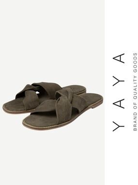 Yaya - Suede cross Sandal